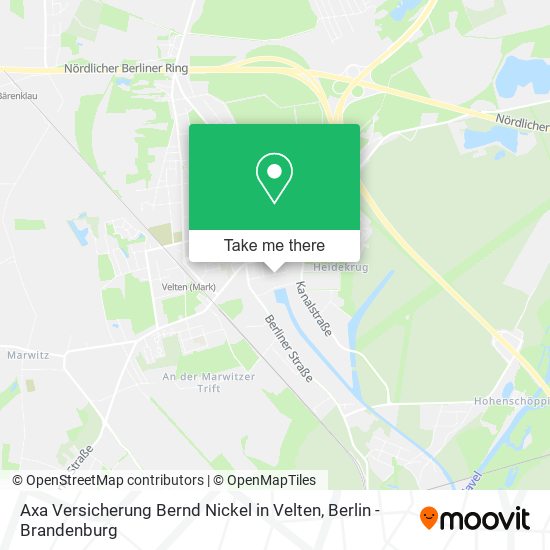 Карта Axa Versicherung Bernd Nickel in Velten
