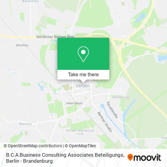 B.C.A.Business Consulting Associates Beteiligungs map