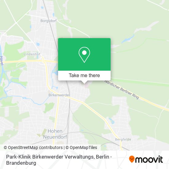 Park-Klinik Birkenwerder Verwaltungs map