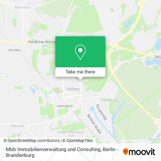 Карта Mbb Immobilienverwaltung und Consulting