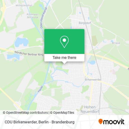 CDU Birkenwerder map