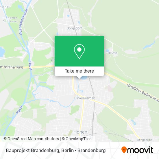Карта Bauprojekt Brandenburg