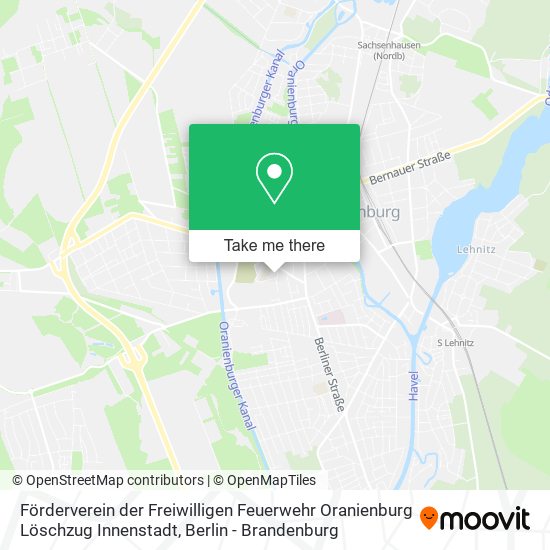 Förderverein der Freiwilligen Feuerwehr Oranienburg Löschzug Innenstadt map