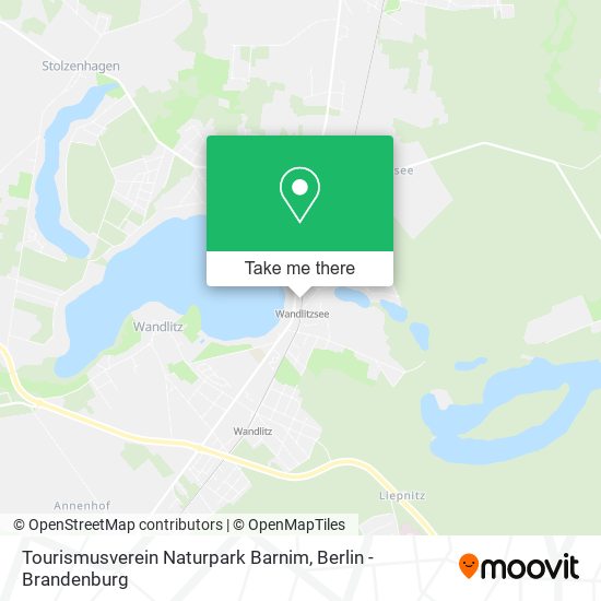 Tourismusverein Naturpark Barnim map