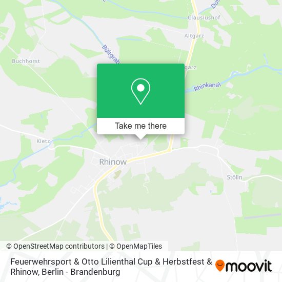 Feuerwehrsport & Otto Lilienthal Cup & Herbstfest & Rhinow map