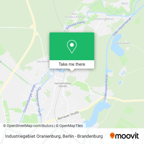 Industriegebiet Oranienburg map