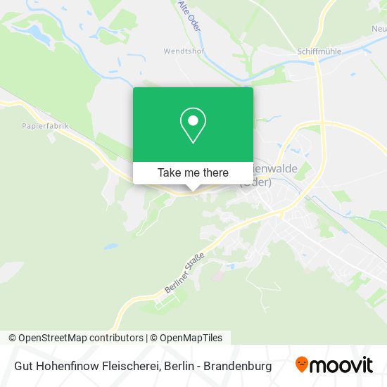 Карта Gut Hohenfinow Fleischerei