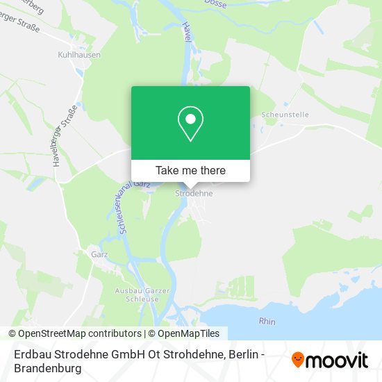 Карта Erdbau Strodehne GmbH Ot Strohdehne