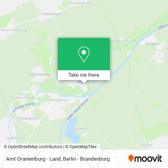 Карта Amt Oranienburg - Land