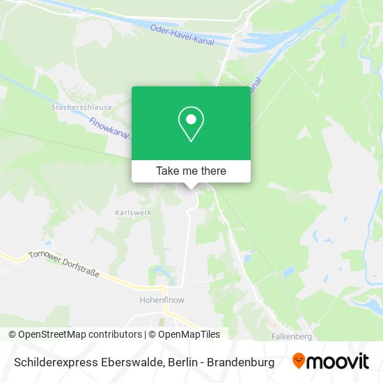 Schilderexpress Eberswalde map