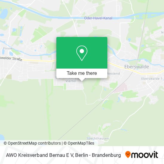 AWO Kreisverband Bernau E V map