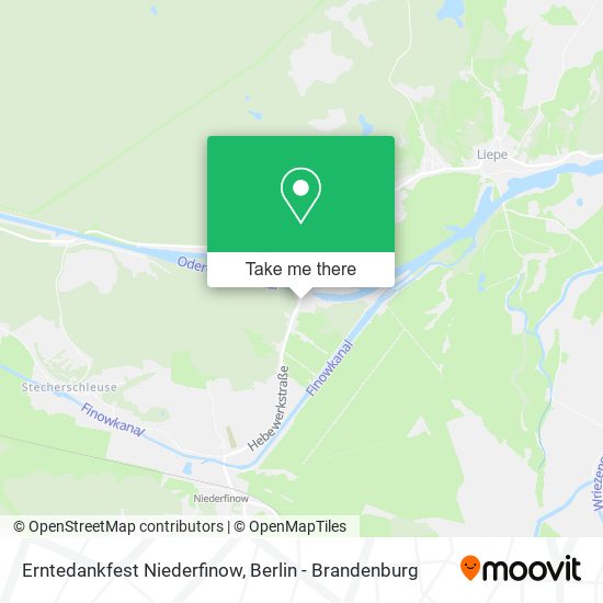 Карта Erntedankfest Niederfinow