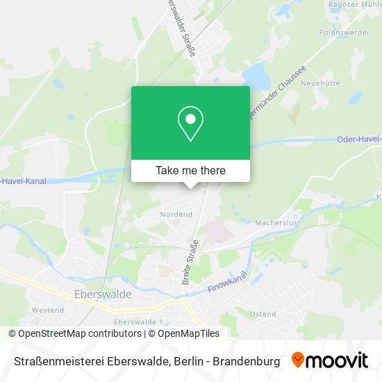 Карта Straßenmeisterei Eberswalde