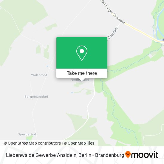 Карта Liebenwalde Gewerbe Ansideln