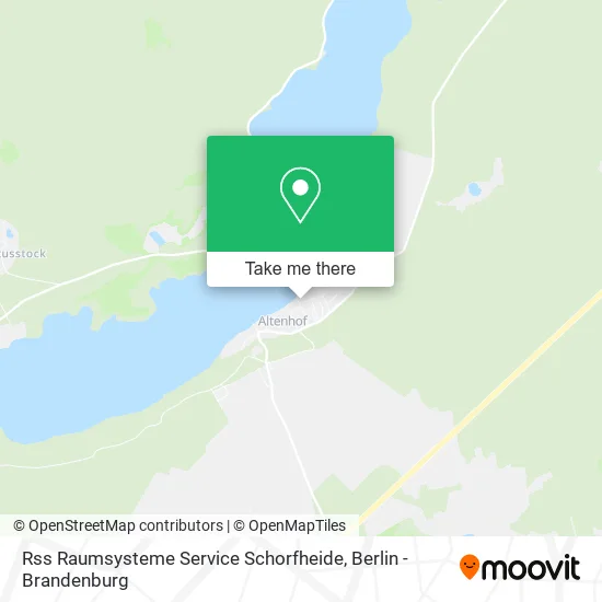 Карта Rss Raumsysteme Service Schorfheide