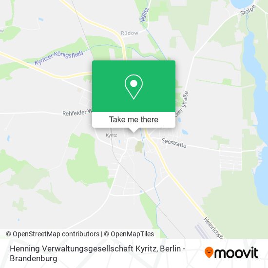 Henning Verwaltungsgesellschaft Kyritz map