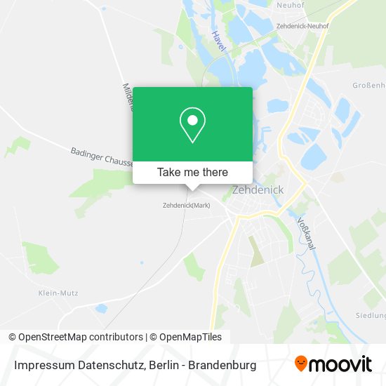 Impressum Datenschutz map