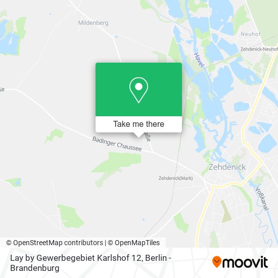 Карта Lay by Gewerbegebiet Karlshof 12