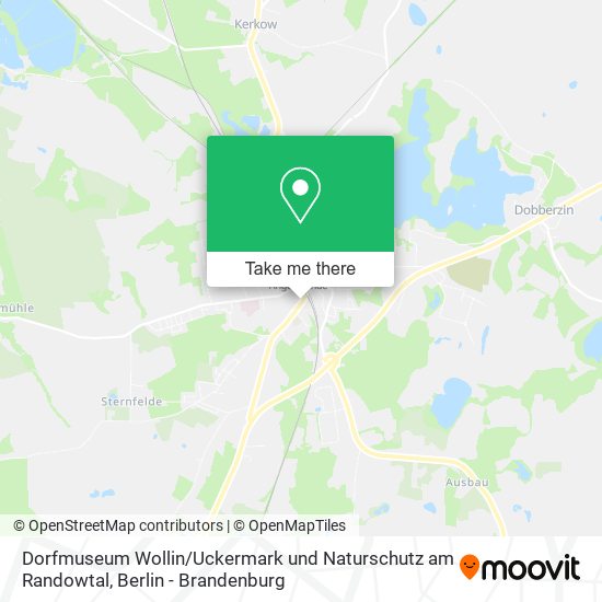 Dorfmuseum Wollin / Uckermark und Naturschutz am Randowtal map