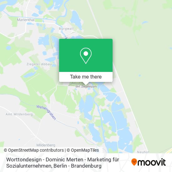 Карта Worttondesign - Dominic Merten - Marketing für Sozialunternehmen