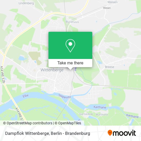 Dampflok Wittenberge map