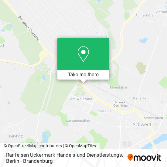 Raiffeisen Uckermark Handels-und Dienstleistungs map