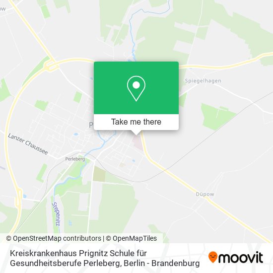 Kreiskrankenhaus Prignitz Schule für Gesundheitsberufe Perleberg map