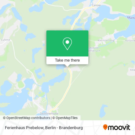 Ferienhaus Prebelow map