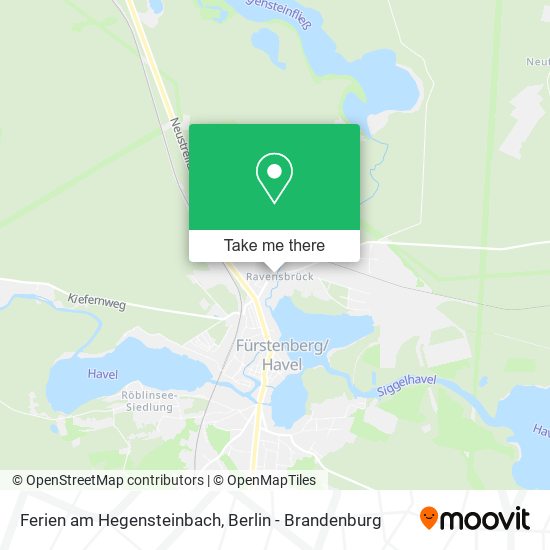 Ferien am Hegensteinbach map