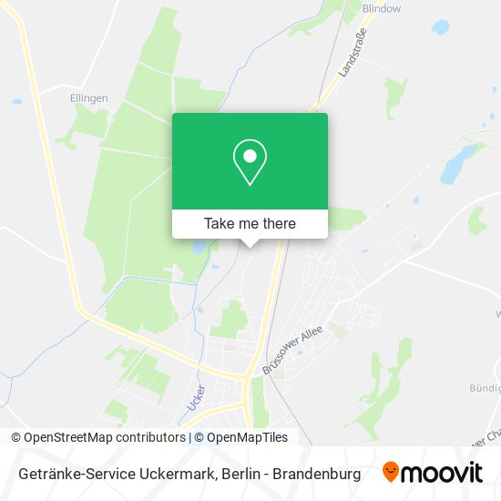 Карта Getränke-Service Uckermark