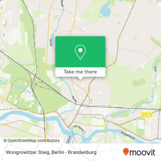 Wongrowitzer Steig map