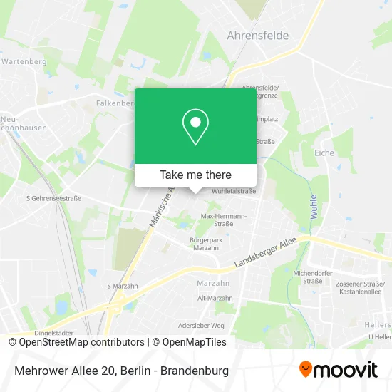 Карта Mehrower Allee 20