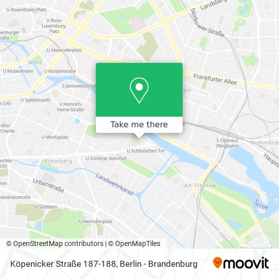 Карта Köpenicker Straße 187-188