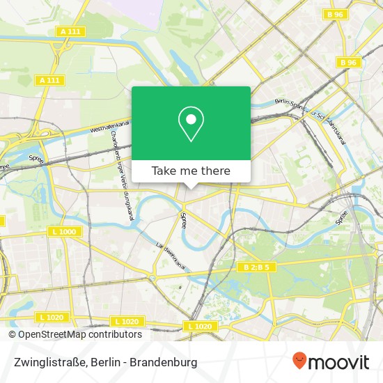 Карта Zwinglistraße