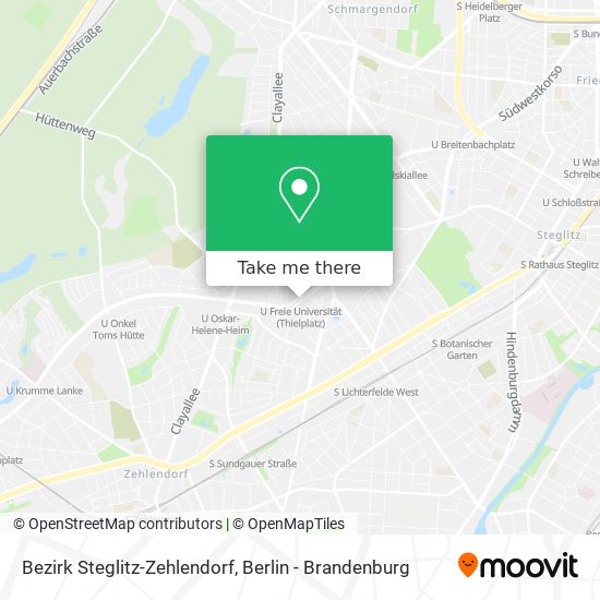 Карта Bezirk Steglitz-Zehlendorf