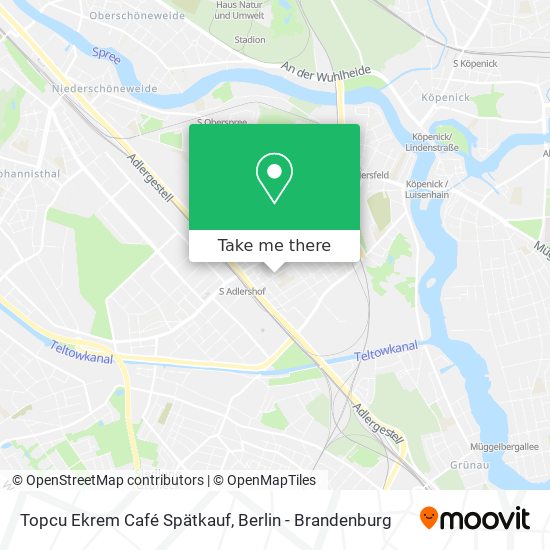 Topcu Ekrem Café Spätkauf map