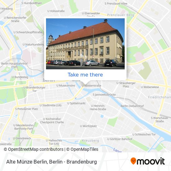 Карта Alte Münze Berlin