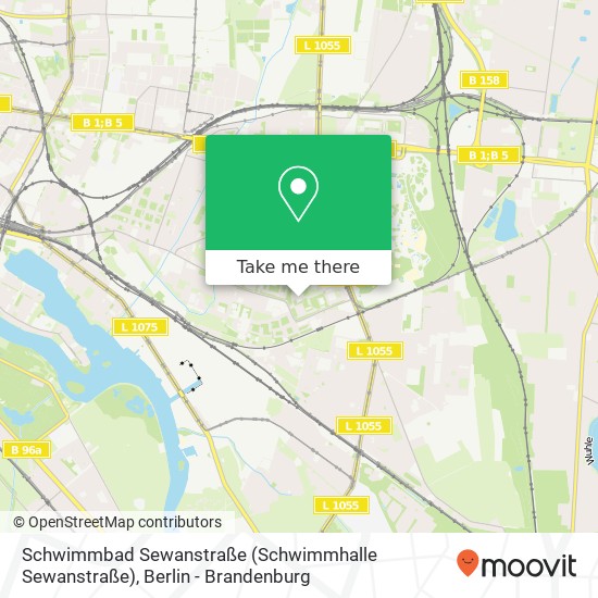 Schwimmbad Sewanstraße (Schwimmhalle Sewanstraße) map