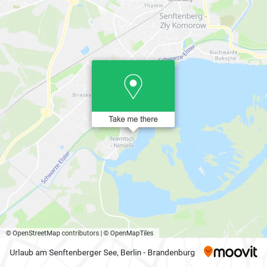 Карта Urlaub am Senftenberger See