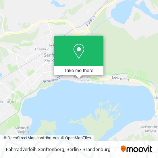Fahrradverleih Senftenberg map