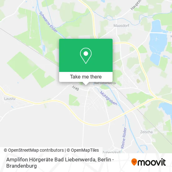 Карта Amplifon Hörgeräte Bad Liebenwerda