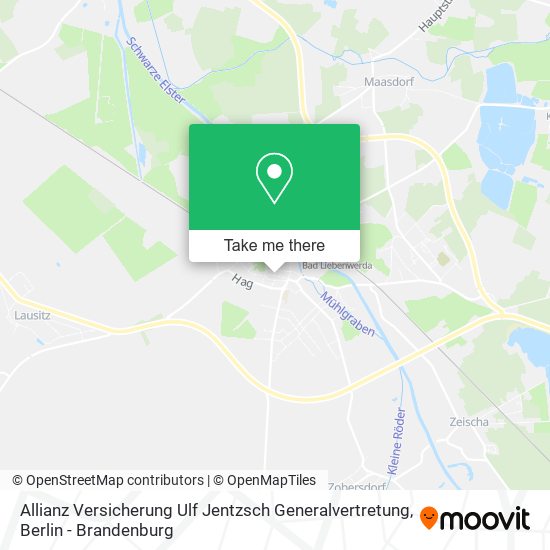 Allianz Versicherung Ulf Jentzsch Generalvertretung map