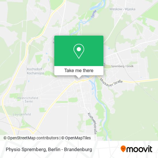 Physio Spremberg map