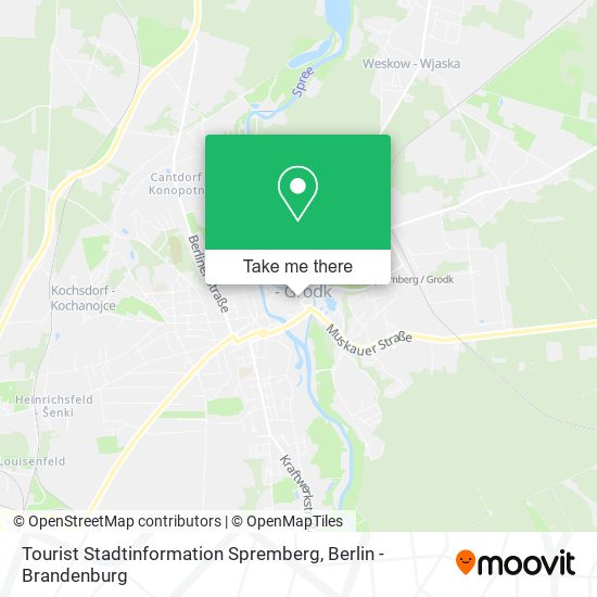 Tourist Stadtinformation Spremberg map