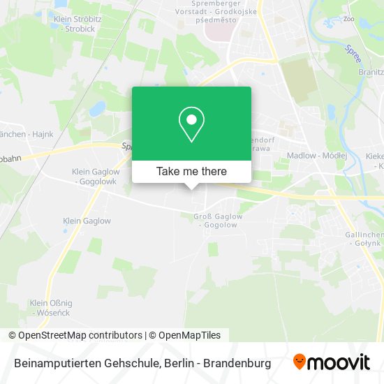 Beinamputierten Gehschule map