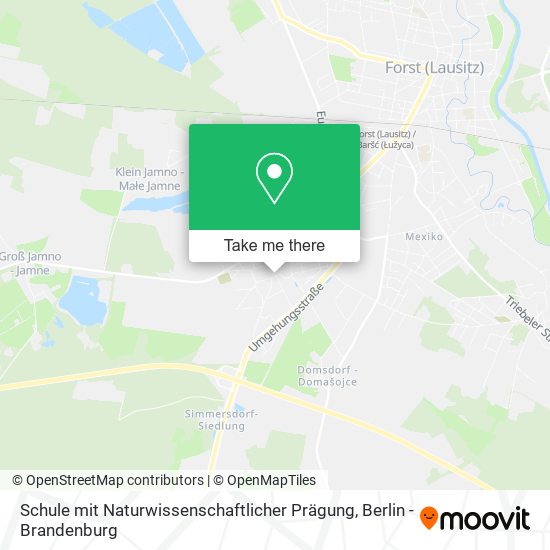 Schule mit Naturwissenschaftlicher Prägung map