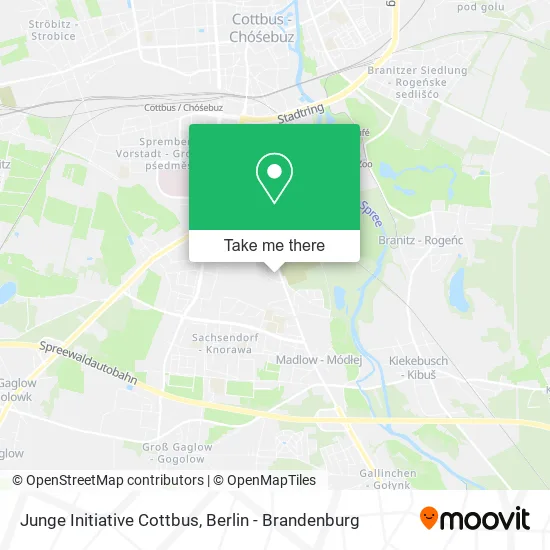 Карта Junge Initiative Cottbus