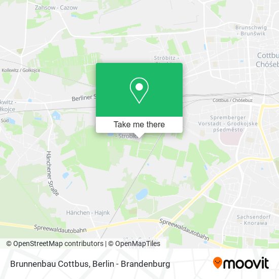 Brunnenbau Cottbus map