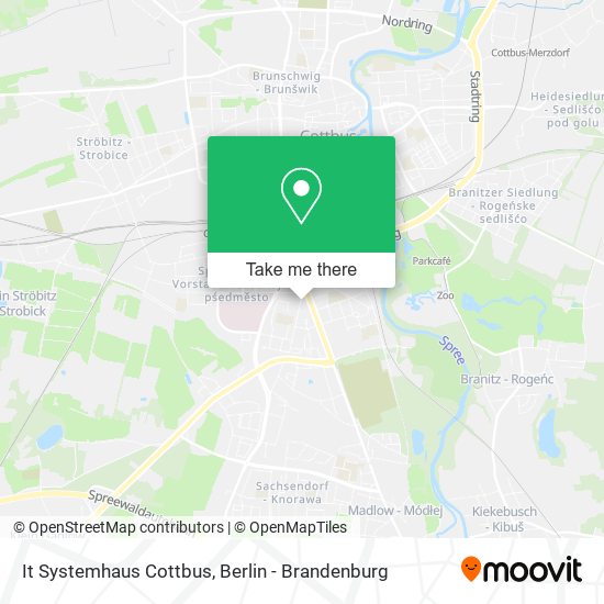 It Systemhaus Cottbus map