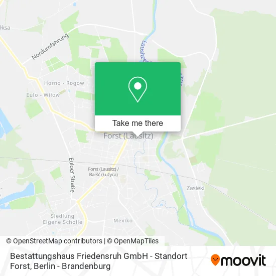 Карта Bestattungshaus Friedensruh GmbH - Standort Forst